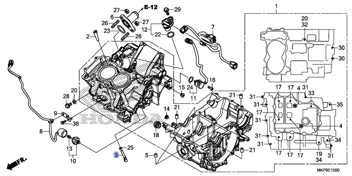 Honda OEM part 11140-MGZ-J00