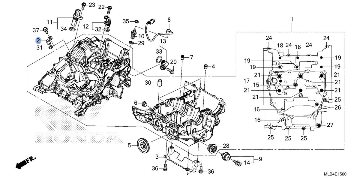 Honda OEM part 11141-MLB-D01