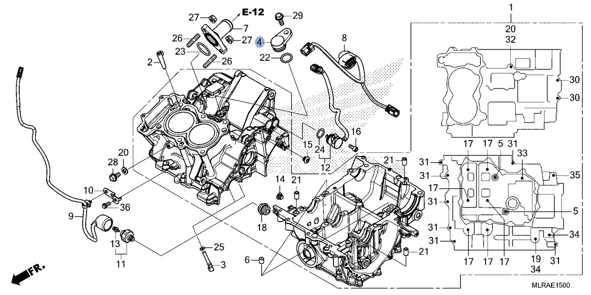 Honda OEM part 11150-MLH-A00