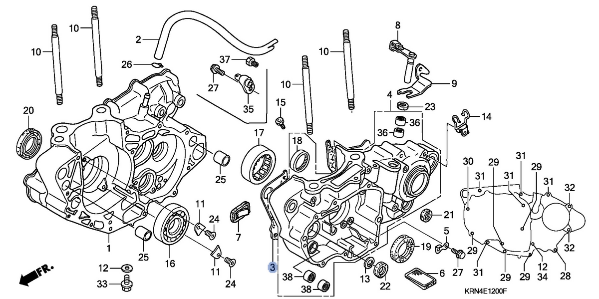 Honda OEM part 11191-KRN-670