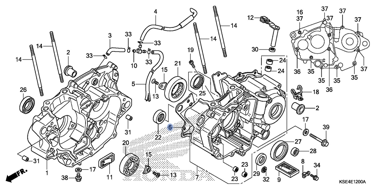 Honda OEM part 11191-KSE-670
