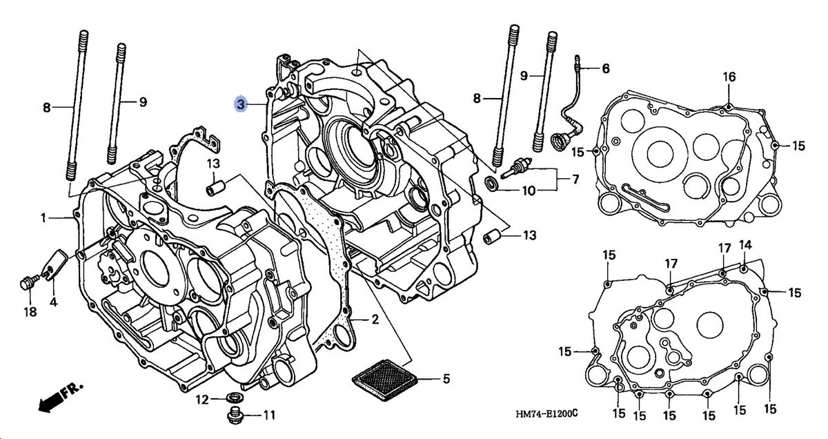 Honda OEM part 11200-HM7-000