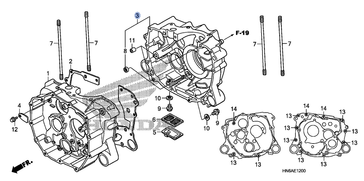 Honda OEM part 11200-HM8-A40