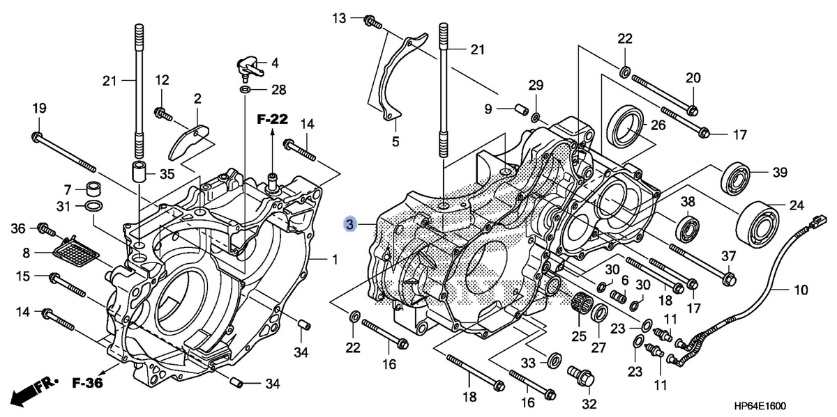 Honda OEM part 11200-HP6-A00