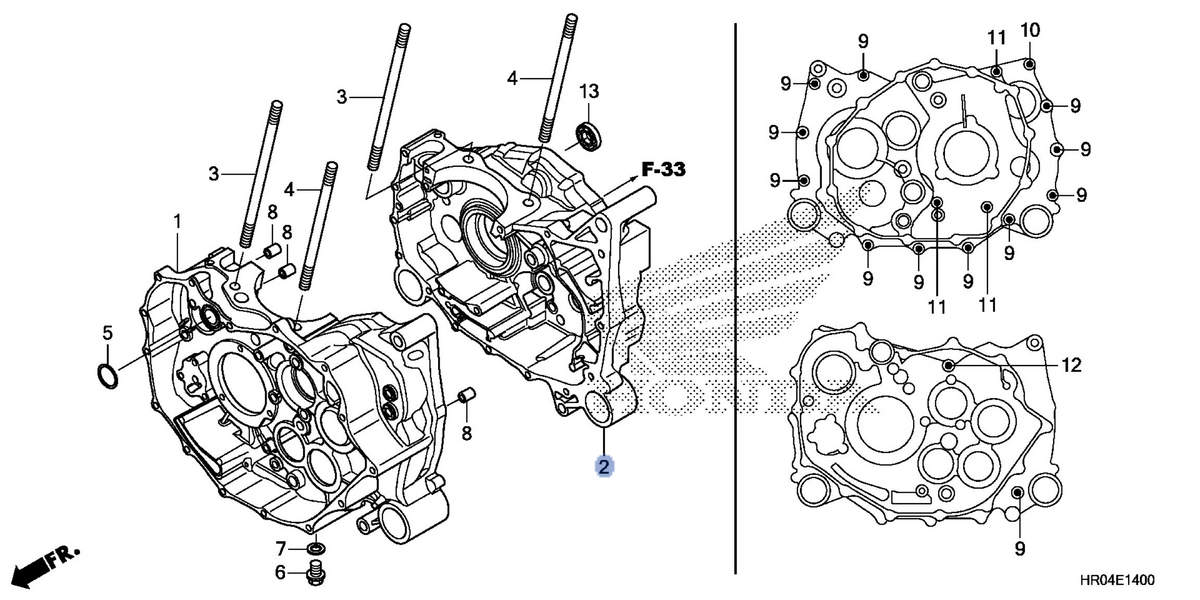 Honda OEM part 11200-HR0-F00