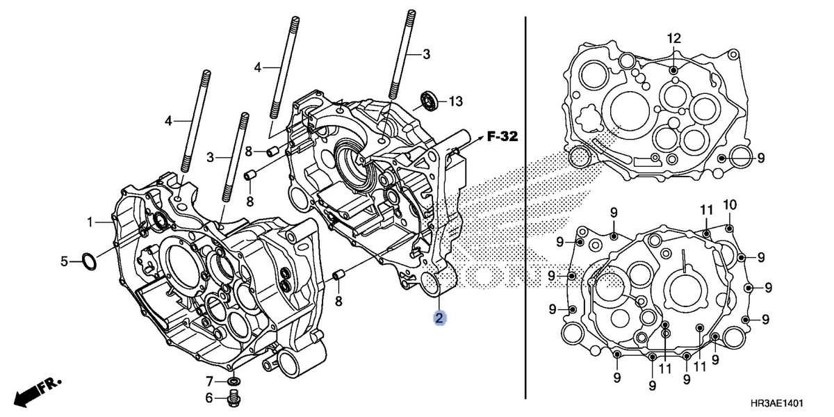 Honda OEM part 11200-HR0-F01