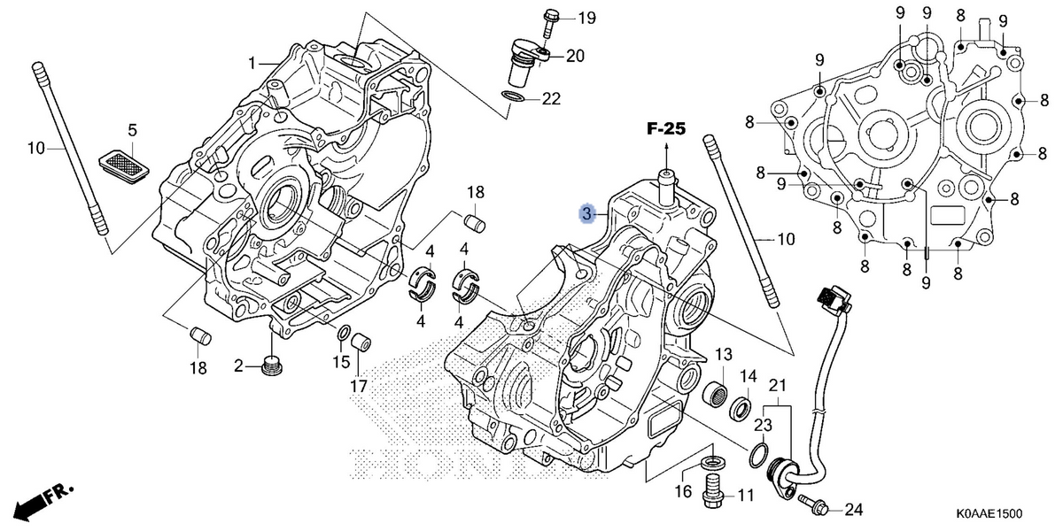 Honda OEM part 11200-K0A-EB0
