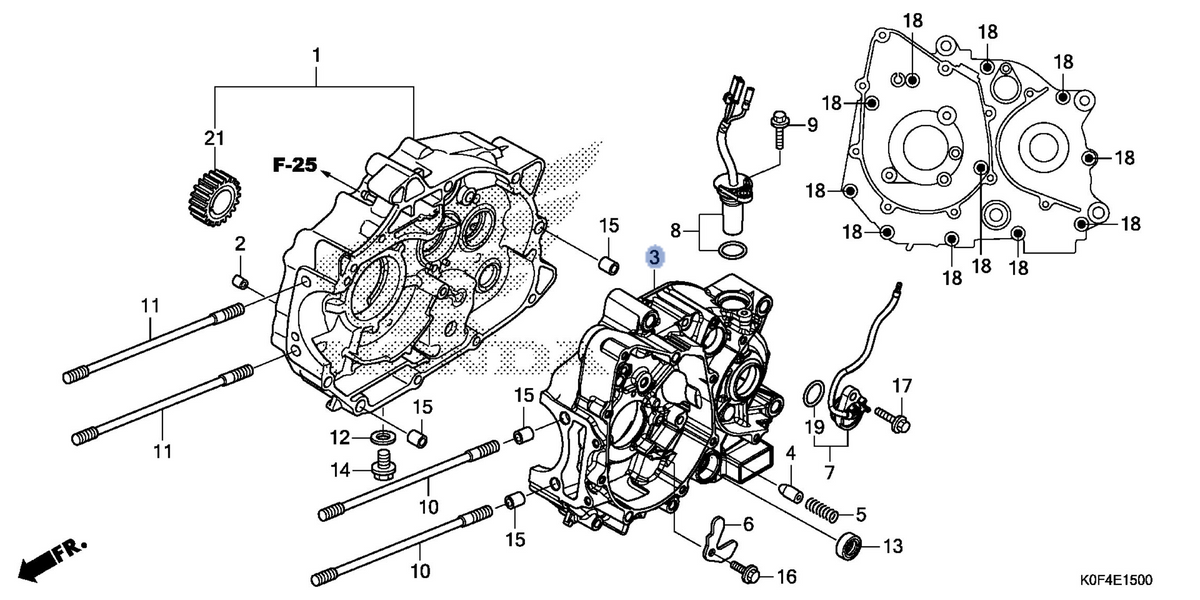 Honda OEM part 11200-K0F-T00