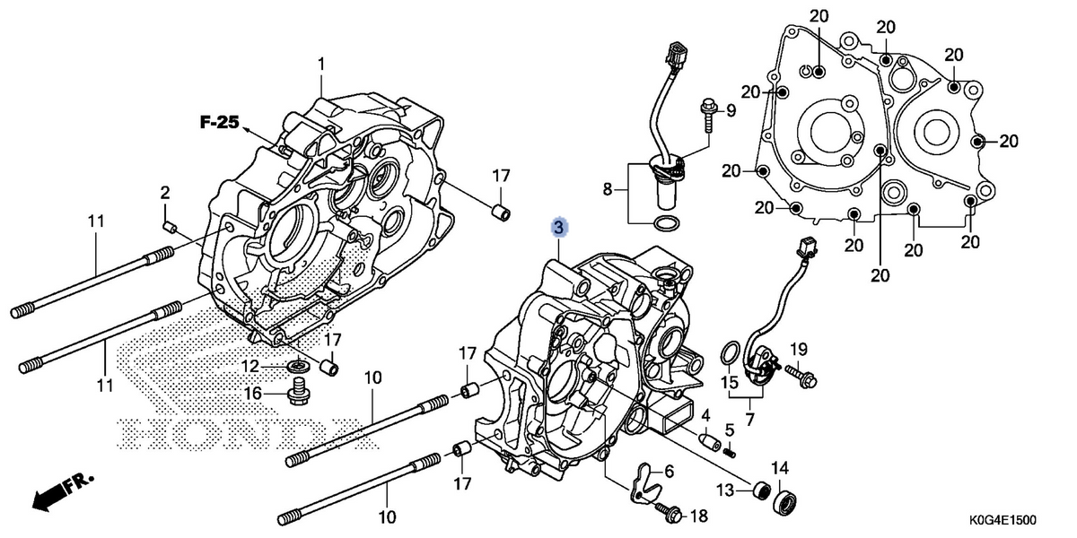 Honda OEM part 11200-K0G-900