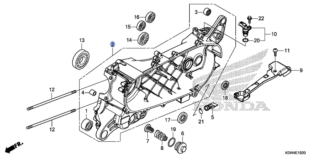 Honda OEM part 11200-K0W-N00