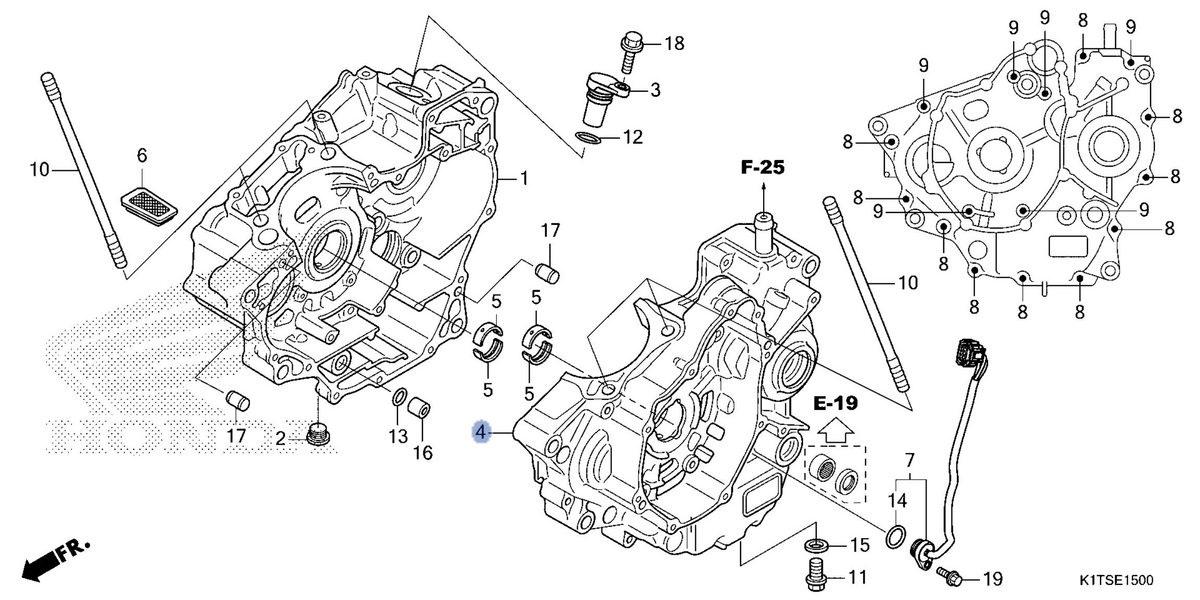 Honda OEM part 11200-K1T-EB0