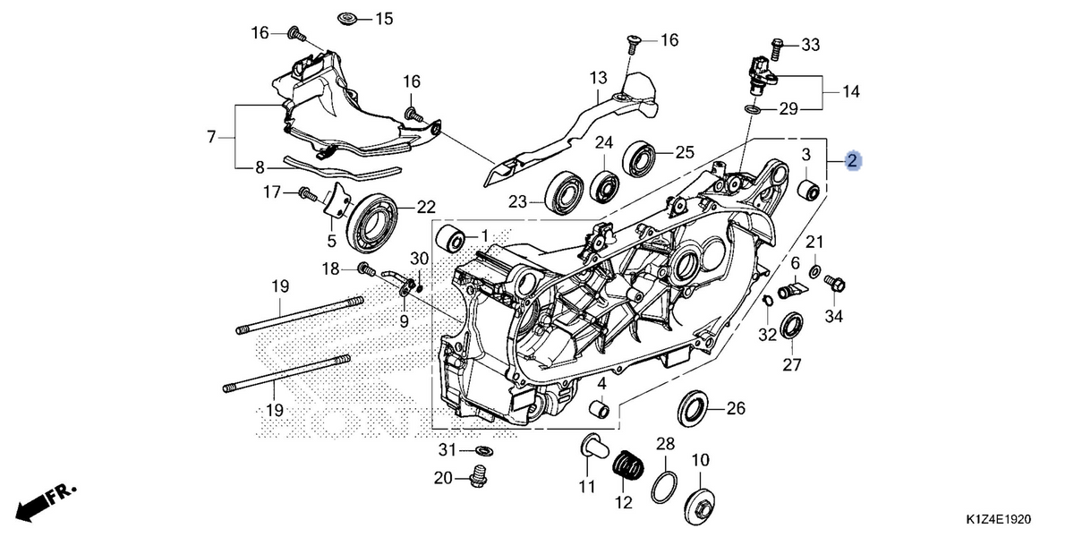 Honda OEM part 11200-K1Z-J10