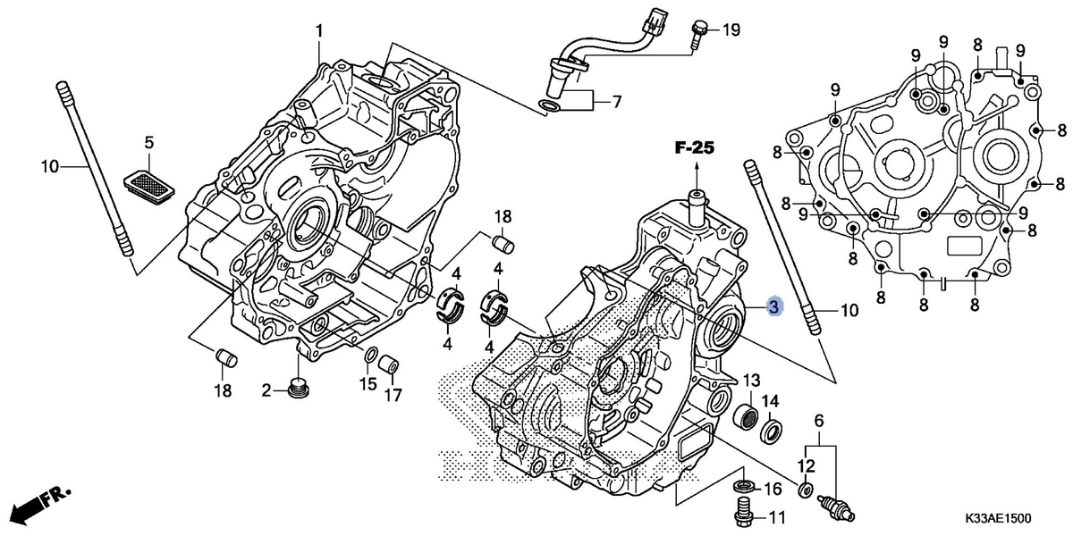 Honda OEM part 11200-K33-D00
