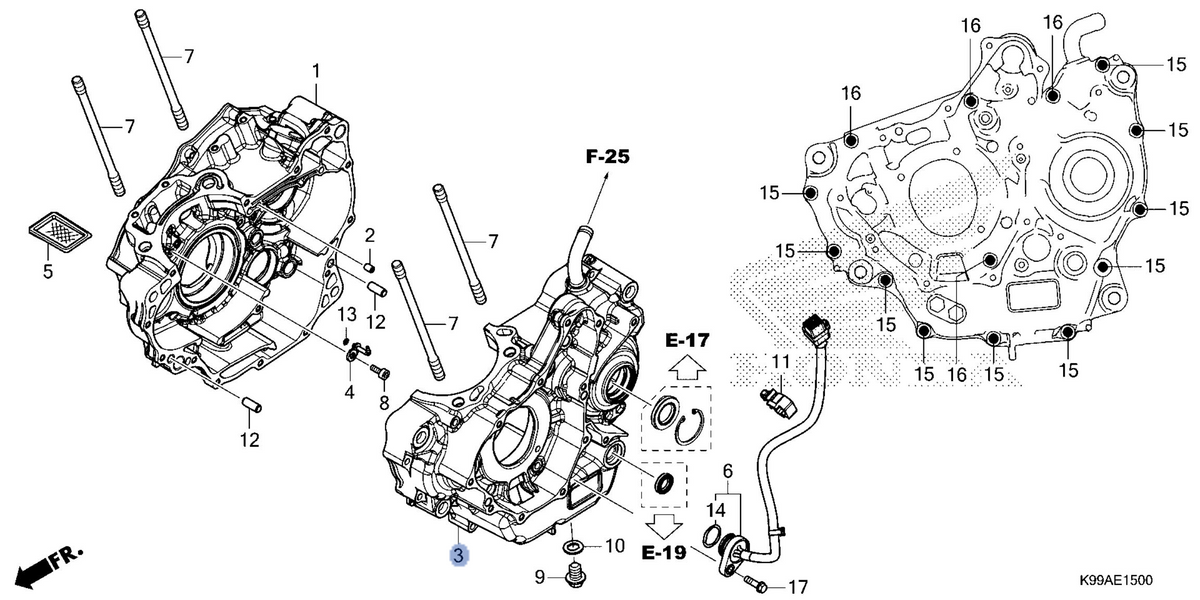 Honda OEM part 11200-K3H-B01