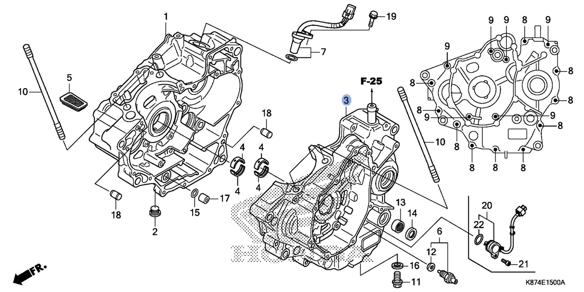 Honda OEM part 11200-K87-A30