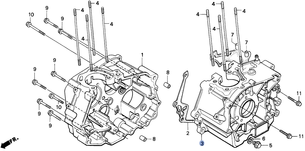 Honda OEM part 11200-KBG-670