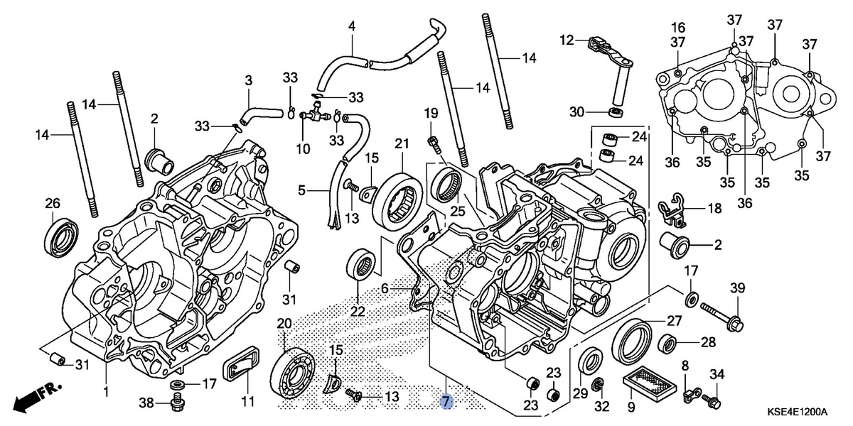 Honda OEM part 11200-KSE-671