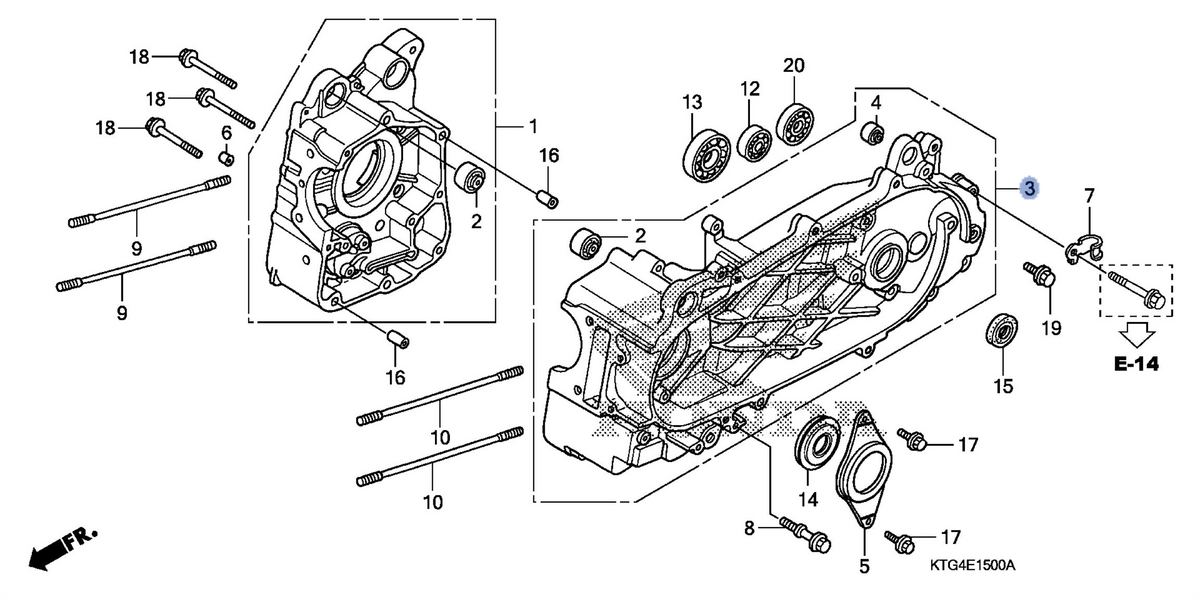 Honda OEM part 11200-KTG-305