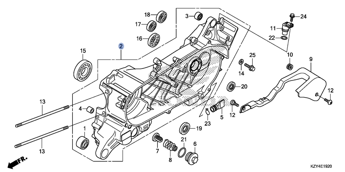 Honda OEM part 11200-KZY-702