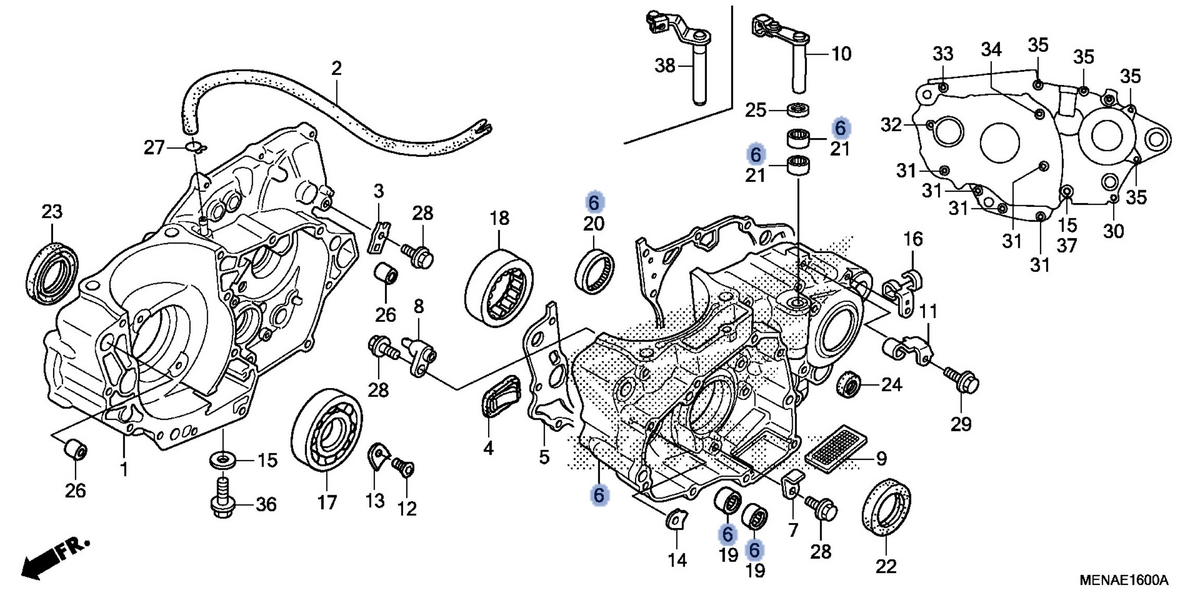 Honda OEM part 11200-MEN-A90