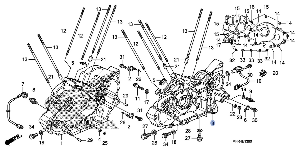Honda OEM part 11200-MFR-670