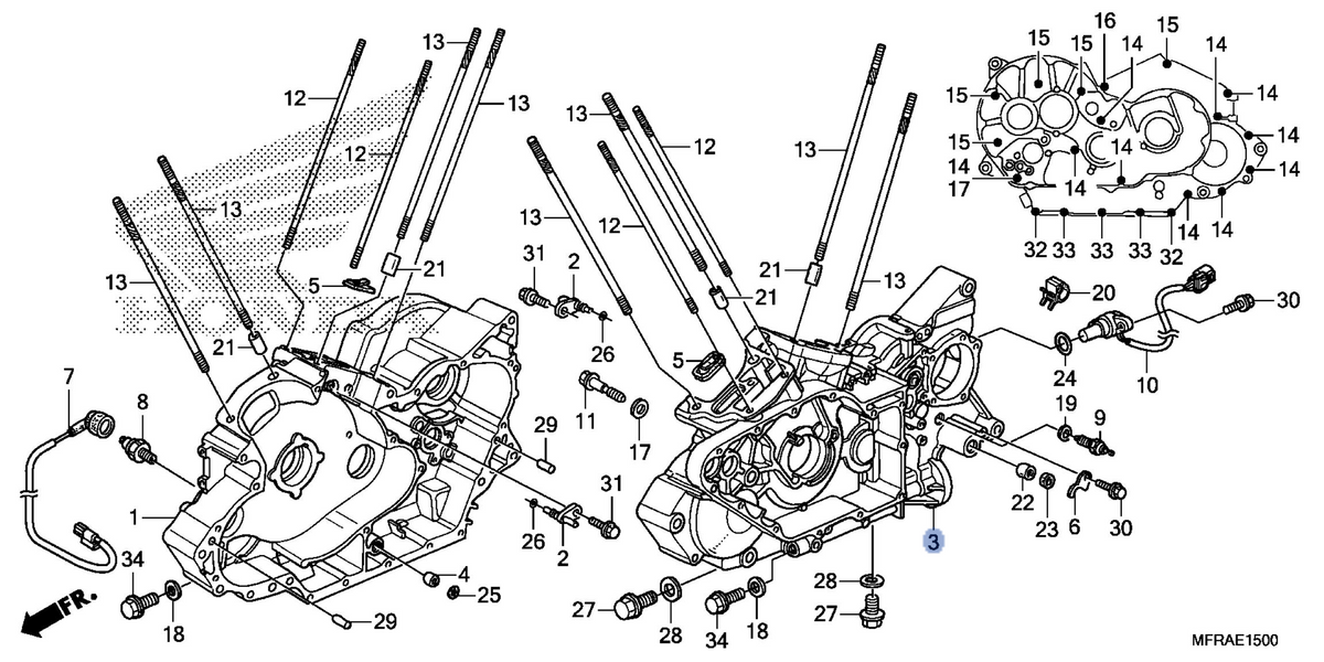 Honda OEM part 11200-MFY-A00