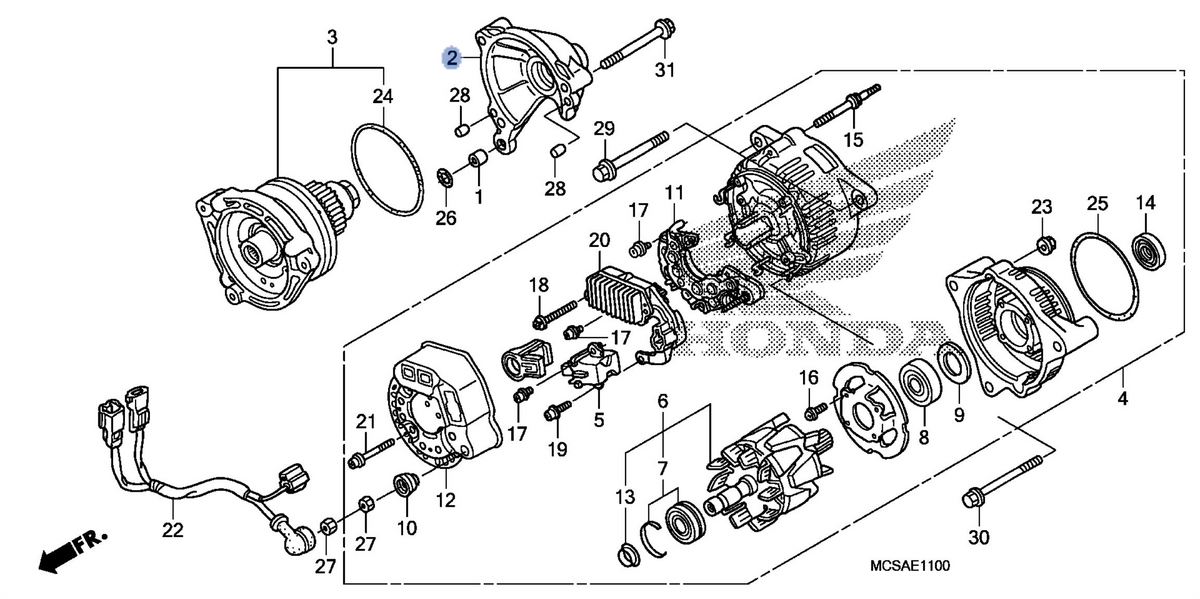 Honda OEM part 11203-MCS-000