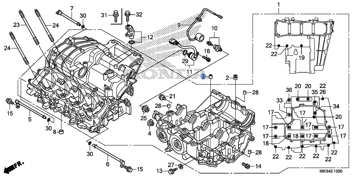 Honda OEM part 11207-MFL-000