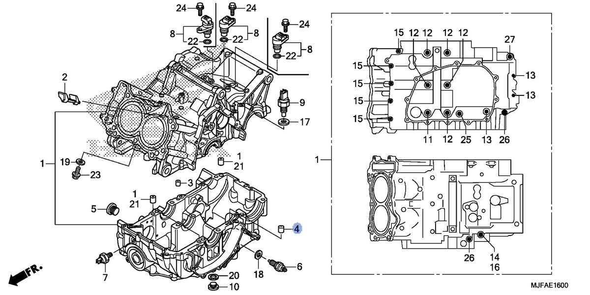 Honda OEM part 11207-MGS-D30
