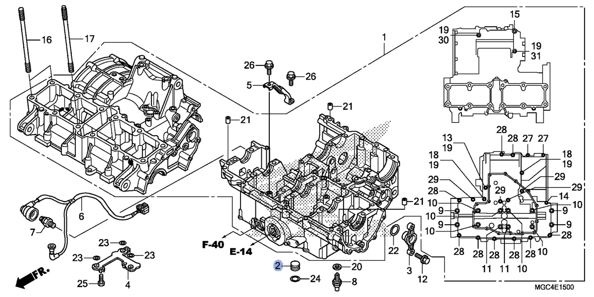 Honda OEM part 11208-MAZ-000