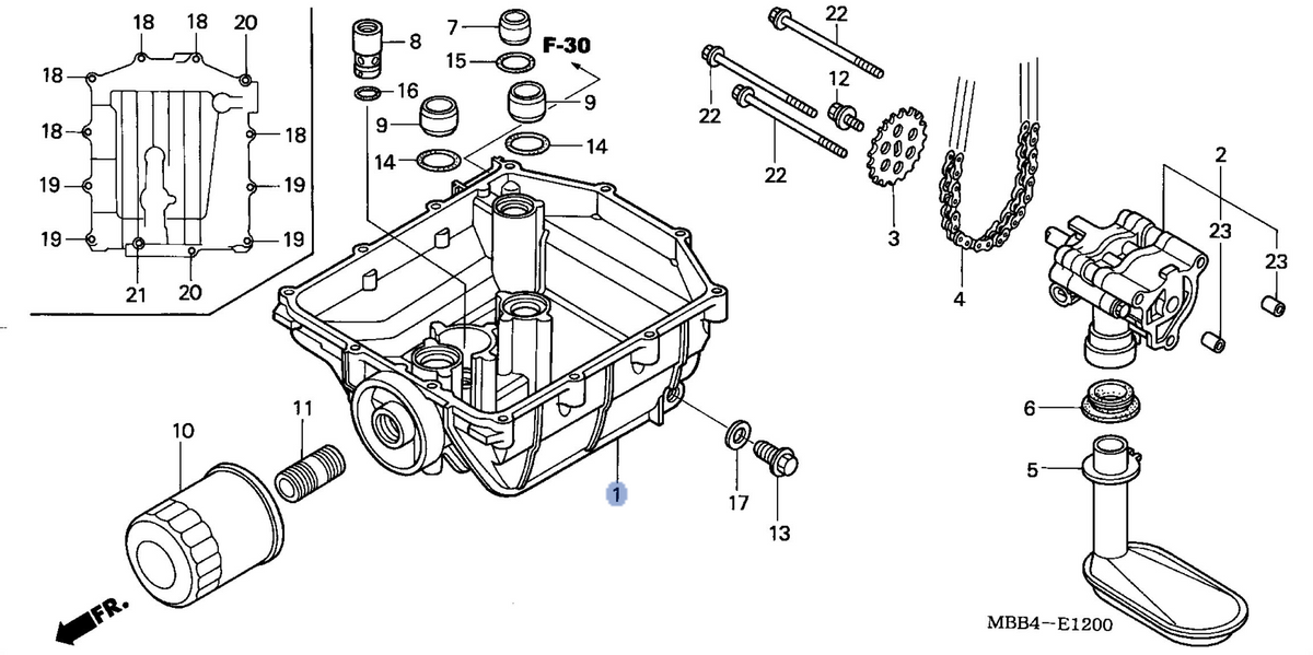 Honda OEM part 11210-MBB-D40