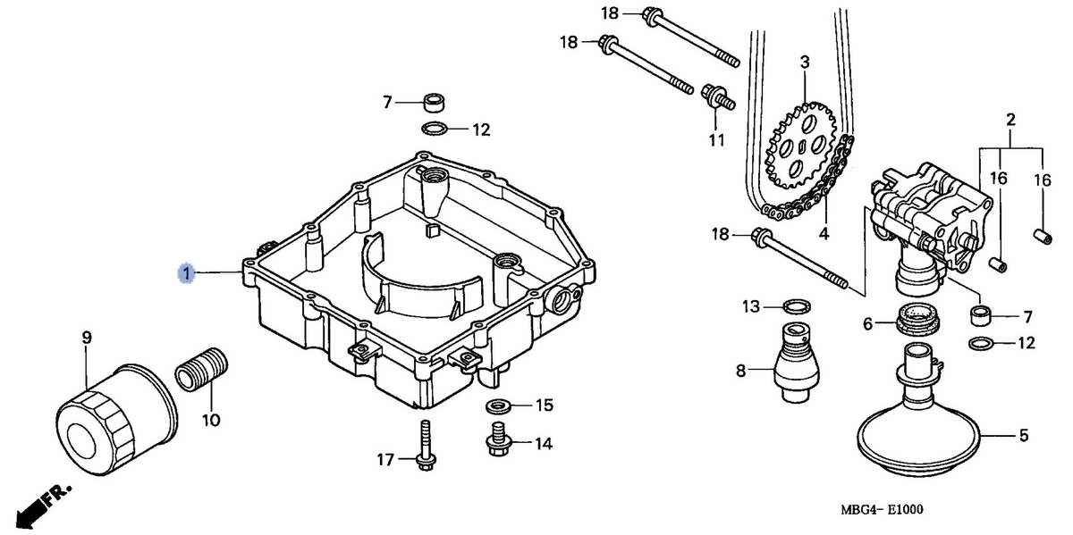 Honda OEM part 11210-MBG-010