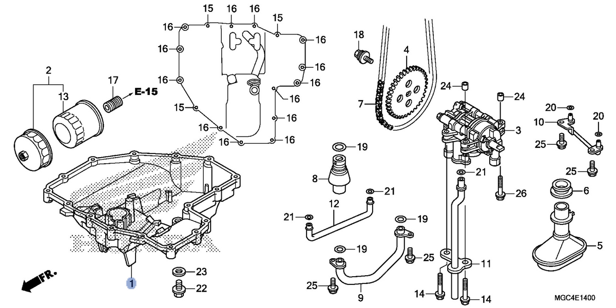 Honda OEM part 11210-MEJ-H30