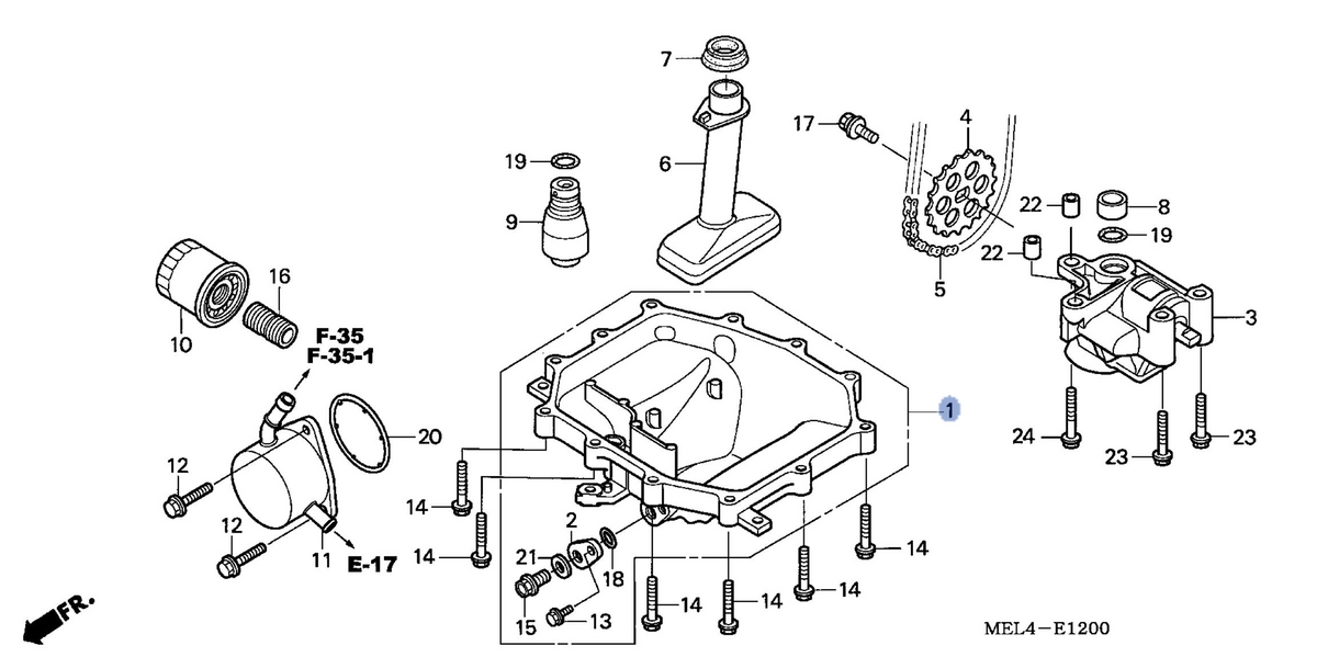 Honda OEM part 11210-MEL-000