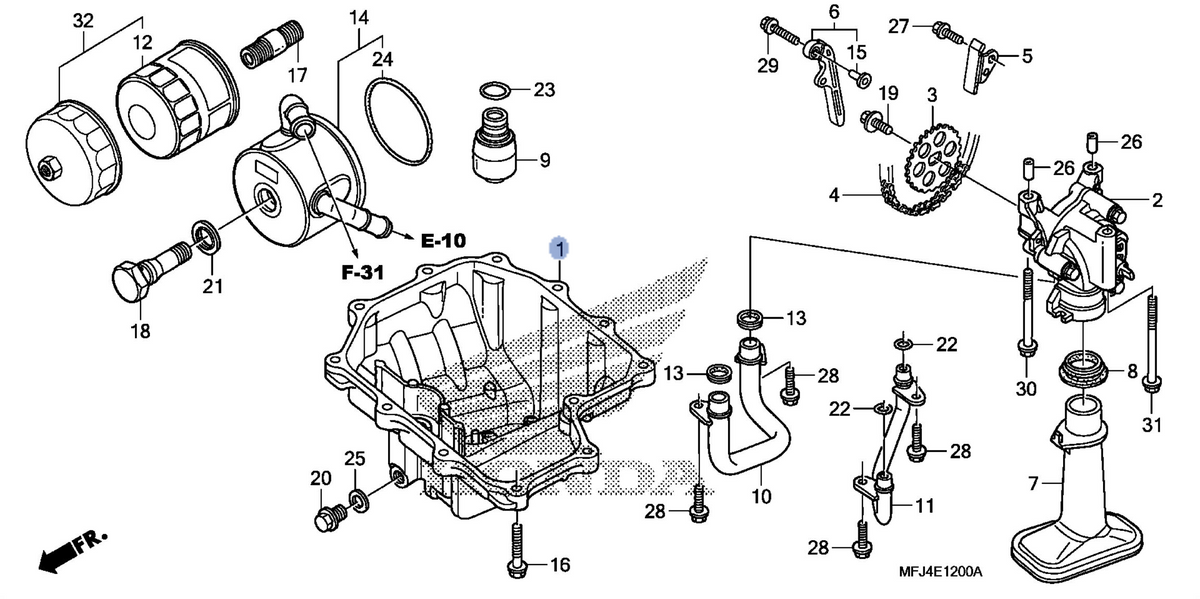 Honda OEM part 11210-MFJ-D01