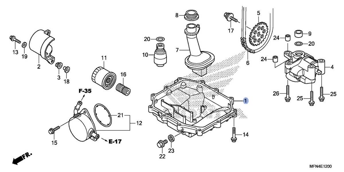 Honda OEM part 11210-MFN-D00