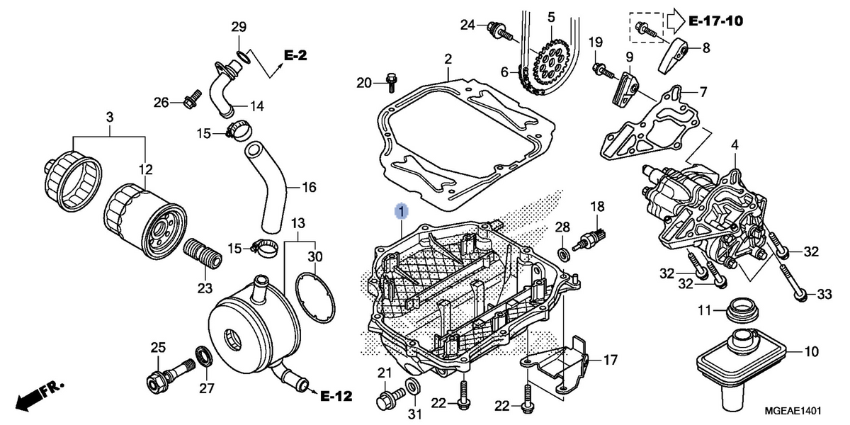 Honda OEM part 11210-MGE-D00