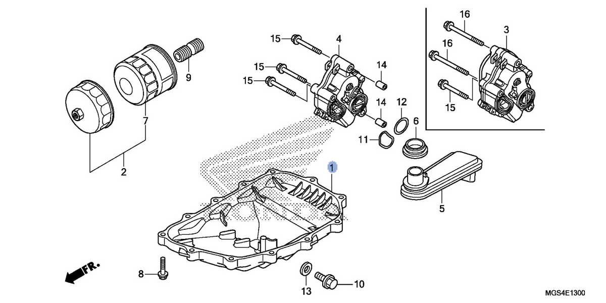 Honda OEM part 11210-MGS-D31