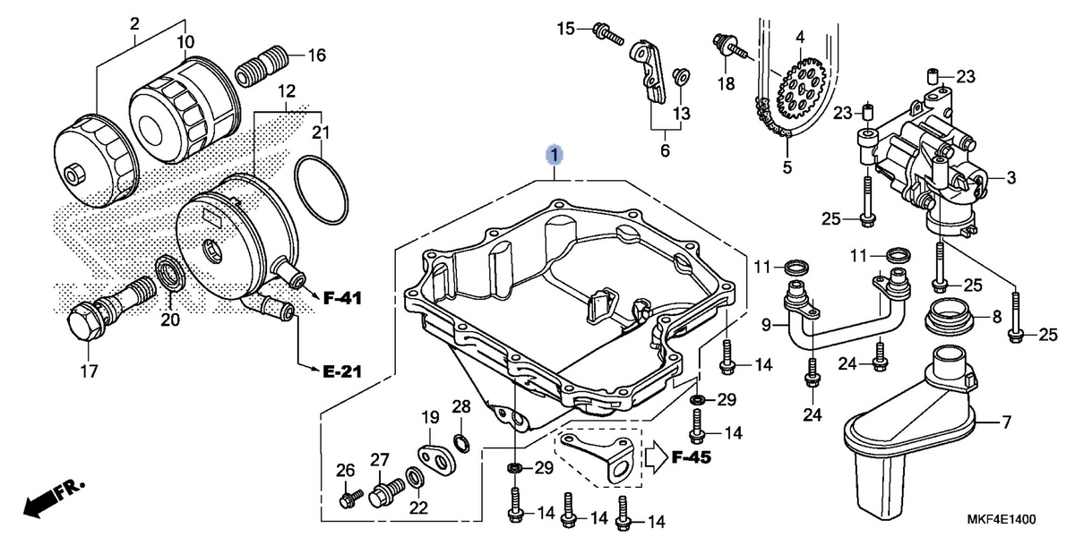 Honda OEM part 11210-MKF-D40