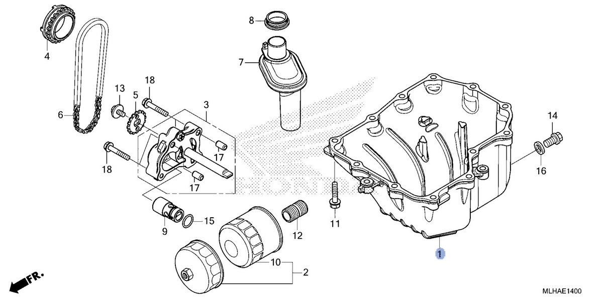 Honda OEM part 11210-MLH-A40
