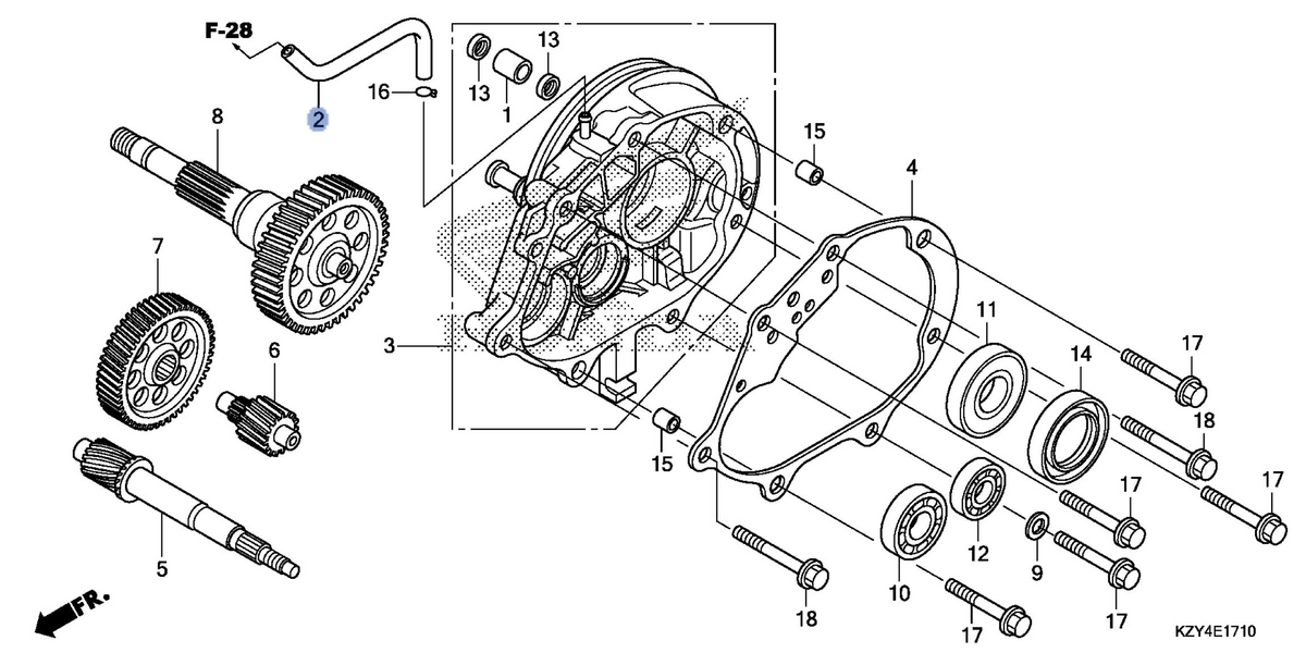 Honda OEM part 11211-KZR-600
