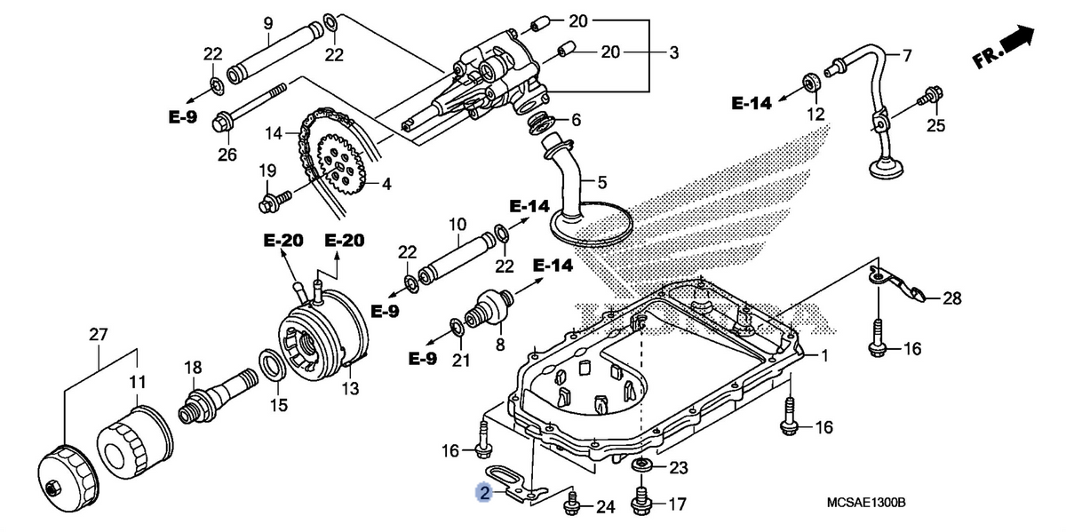 Honda OEM part 11211-MCS-010