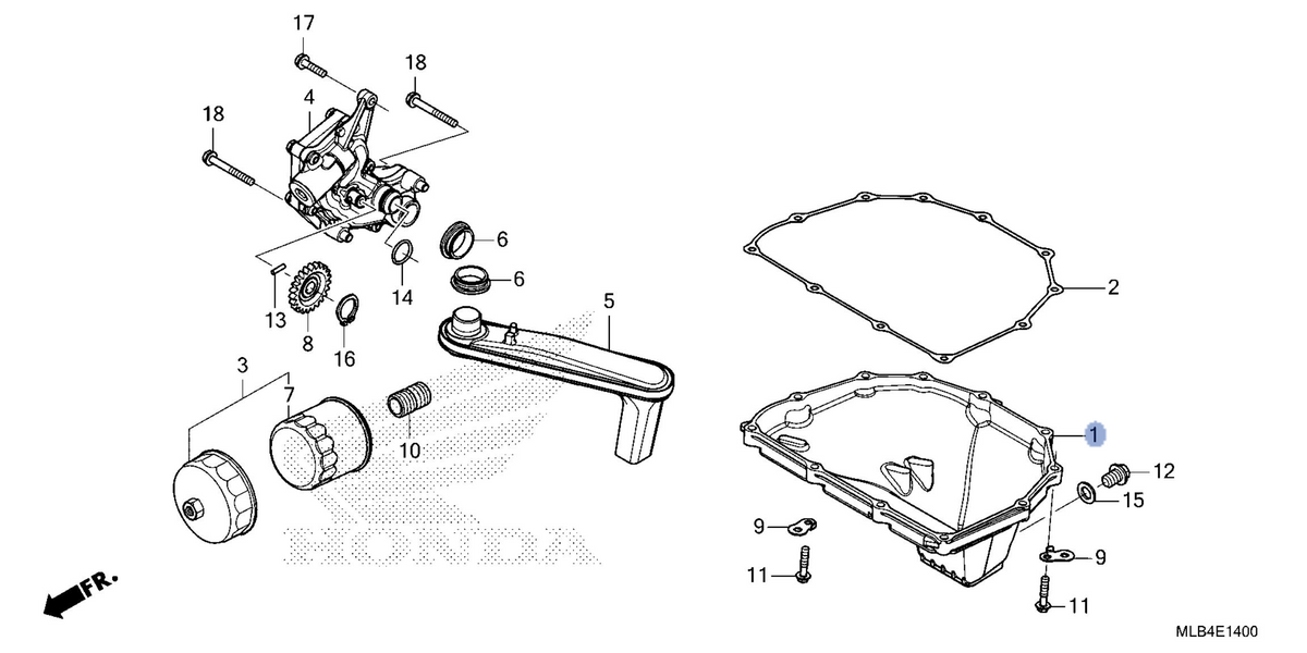 Honda OEM part 11211-MLB-D00