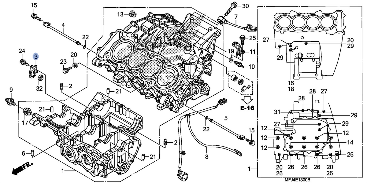 Honda OEM part 11215-MFJ-D00