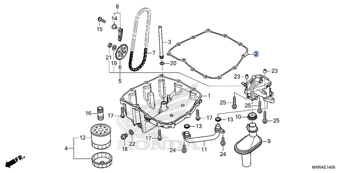 Honda OEM part 11215-MKR-D11