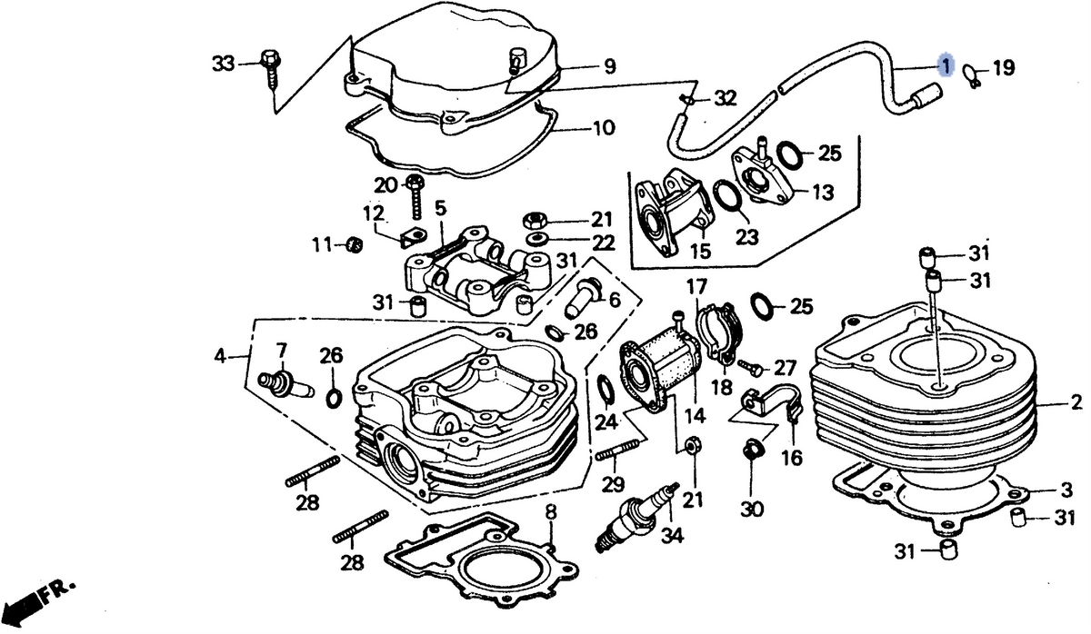 Honda OEM part 11221-GE1-710