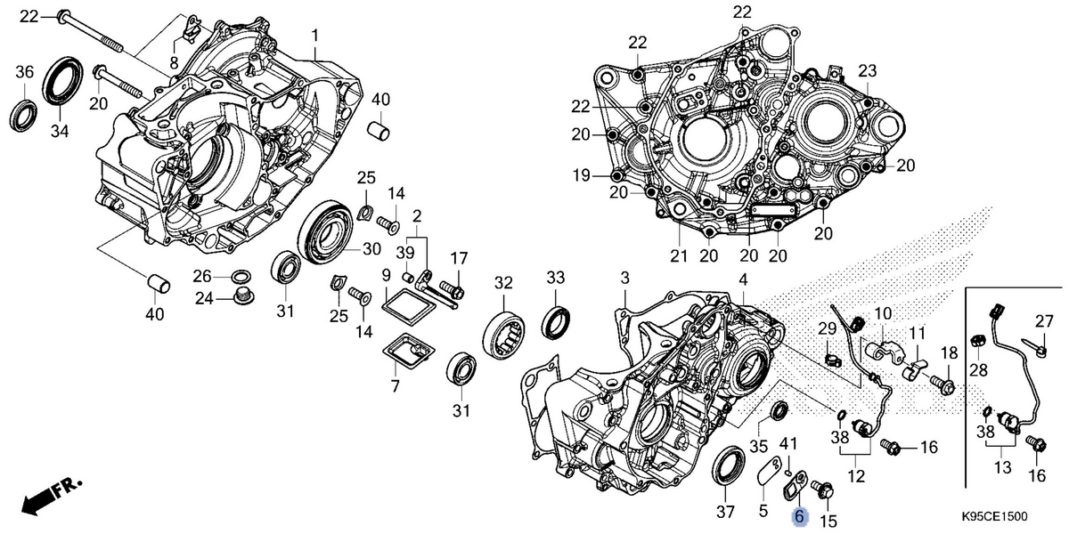 Honda OEM part 11231-K95-AG0