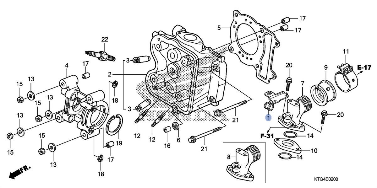Honda OEM part 11231-KTF-640