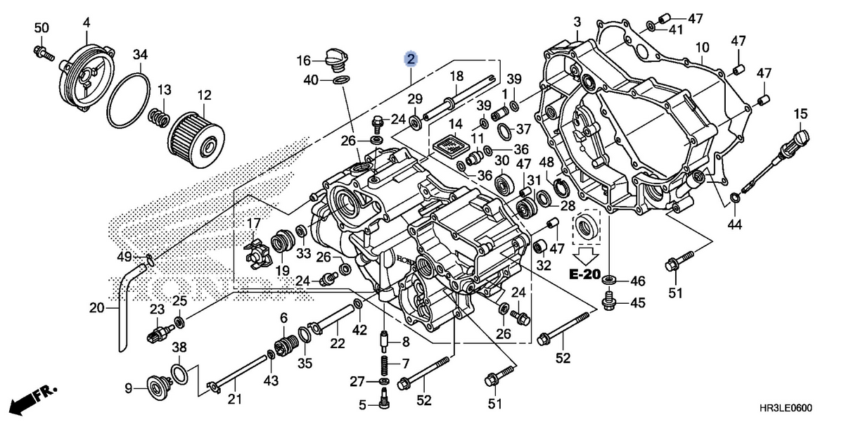 Honda OEM part 11300-HR3-WE0