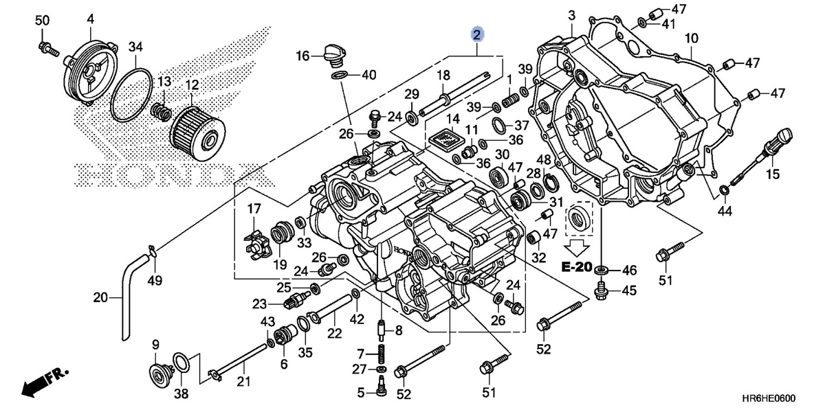 Honda OEM part 11300-HR6-A60